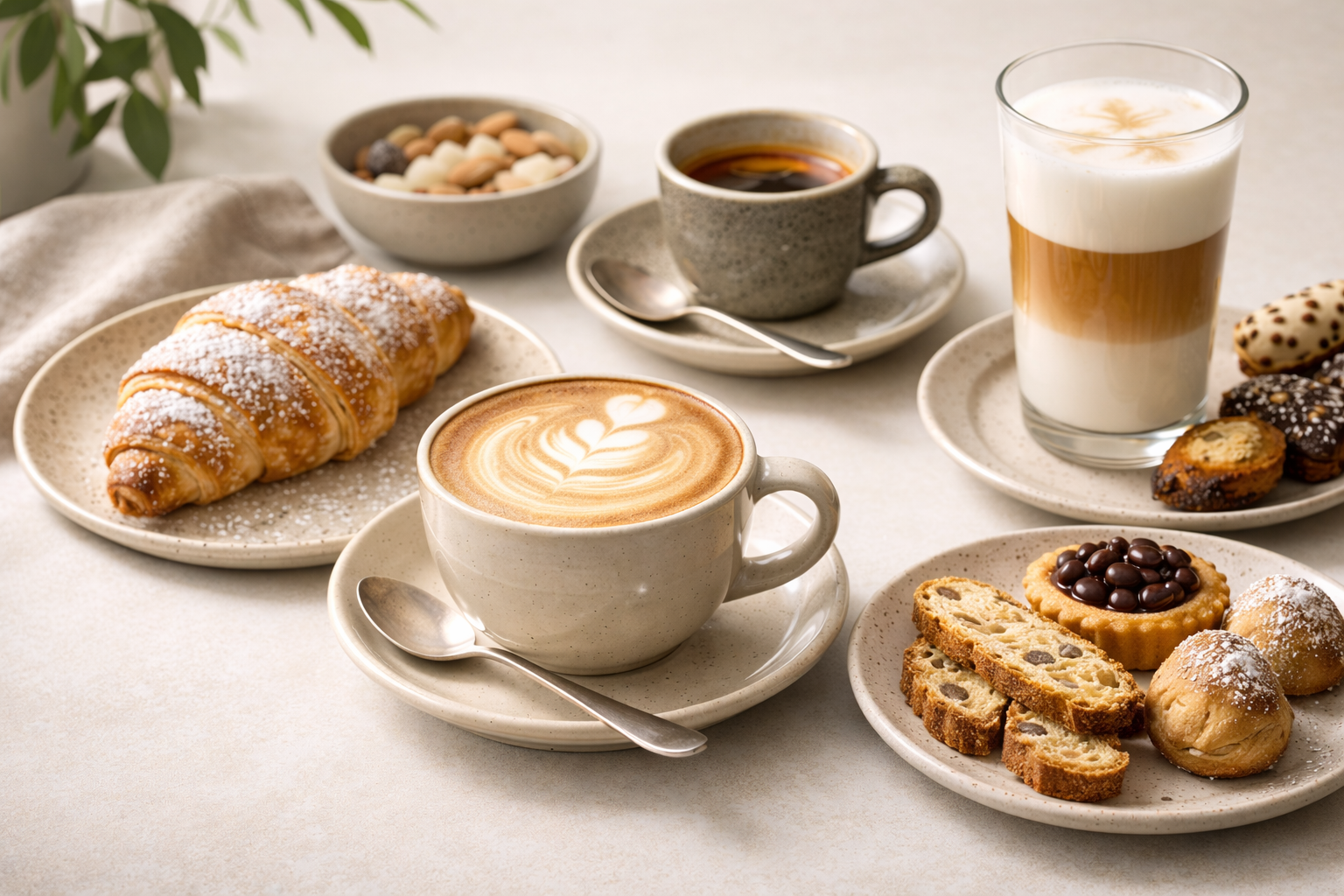 Café und<br>feine Speisen